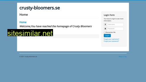 crusty-bloomers.se alternative sites