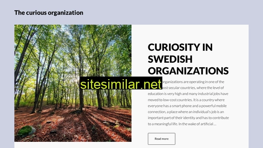Curiousorganization similar sites