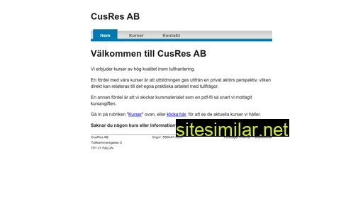 cusres.se alternative sites
