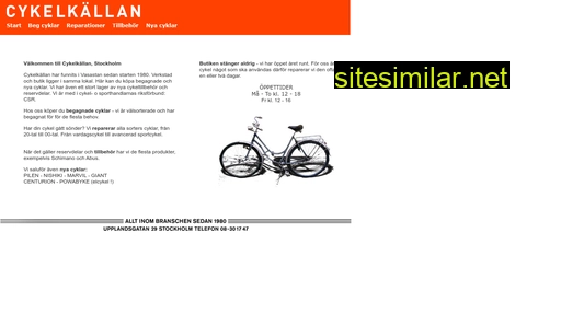 cykelkallanstockholm.se alternative sites