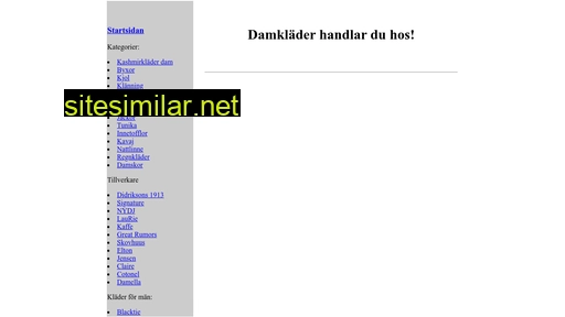 damklader-online.se alternative sites