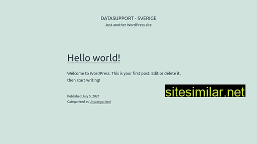 Datasupportsverige similar sites
