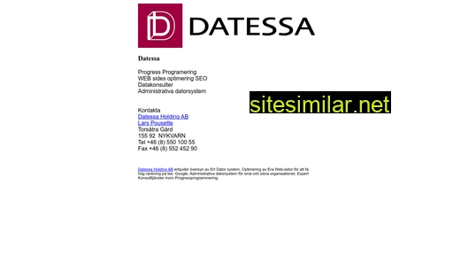 datessa.se alternative sites