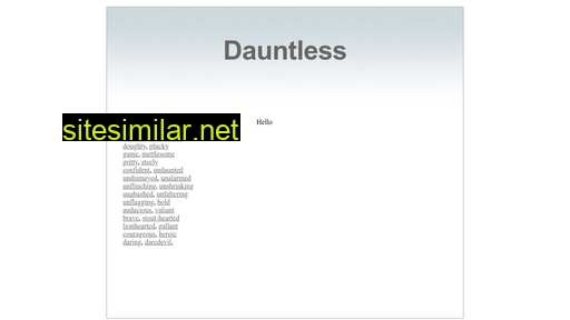 Dauntless similar sites