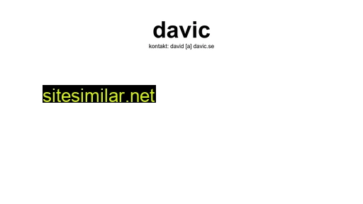 davic.se alternative sites