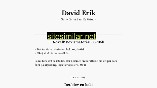 Daviderik similar sites