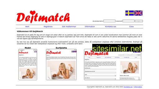 dejtmatch.se alternative sites