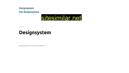 designsystem.se alternative sites