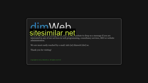 dimweb.se alternative sites