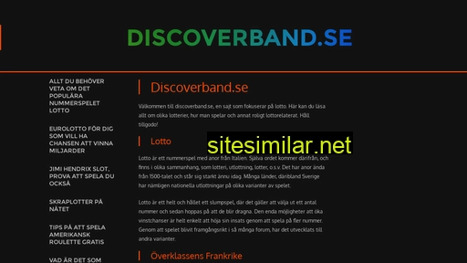 Discoverband similar sites