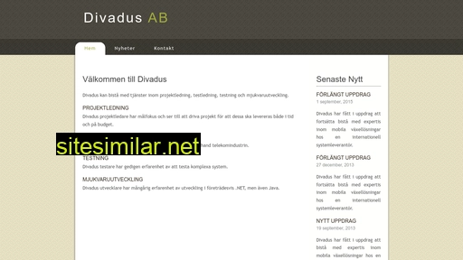 divadus.se alternative sites