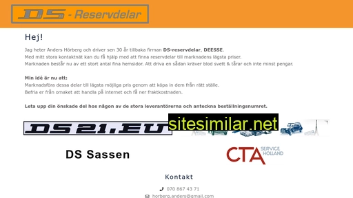 ds-reservdelar.se alternative sites
