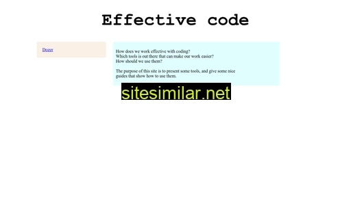 effectivecode.se alternative sites