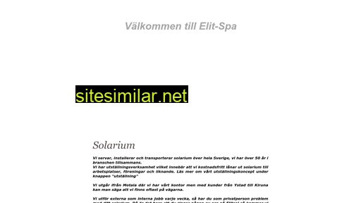 elitspa.se alternative sites