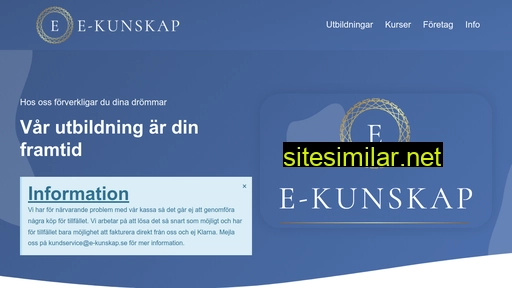 e-kunskap.se alternative sites