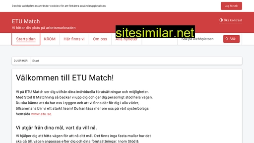 etumatch.se alternative sites