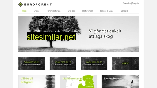 euroforest.se alternative sites