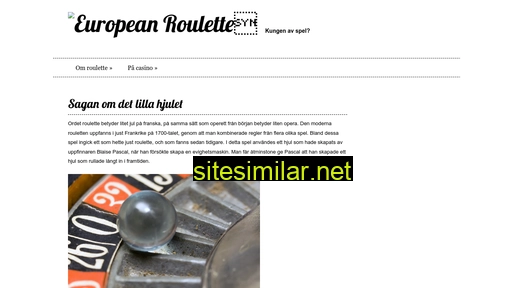 european-roulette.se alternative sites