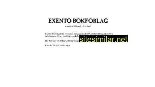 exentoforlag.se alternative sites