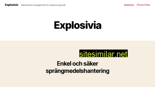 explosivia.se alternative sites