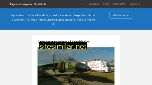 expresstransporterstockholm.se alternative sites