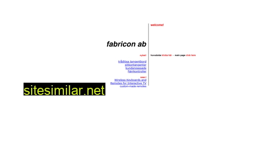 fabricon.se alternative sites