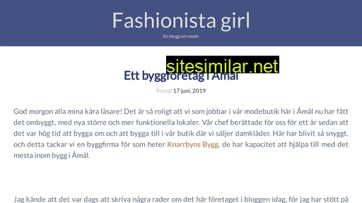 fashionistagirl.se alternative sites