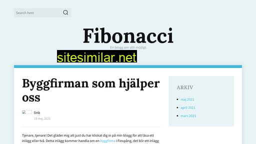 fibonacci.se alternative sites