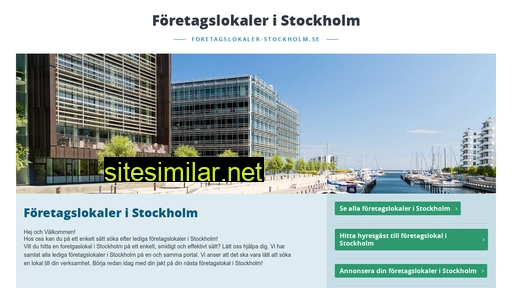 Foretagslokaler-stockholm similar sites