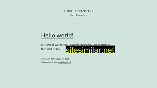 fotboll-transfers.se alternative sites