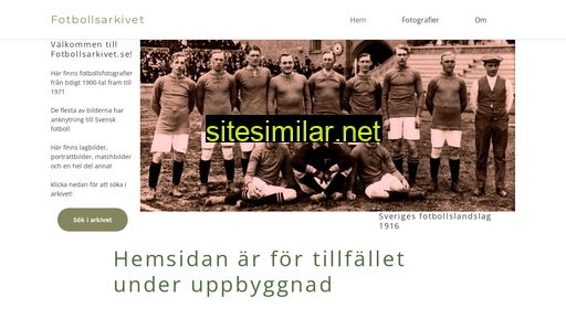 fotbollsarkivet.se alternative sites