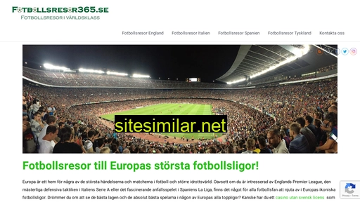 Fotbollsresor365 similar sites
