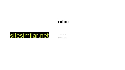 frahm.se alternative sites