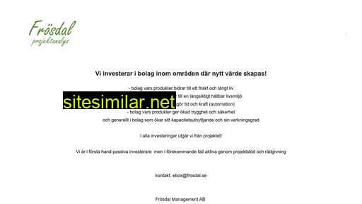 frosdal.se alternative sites