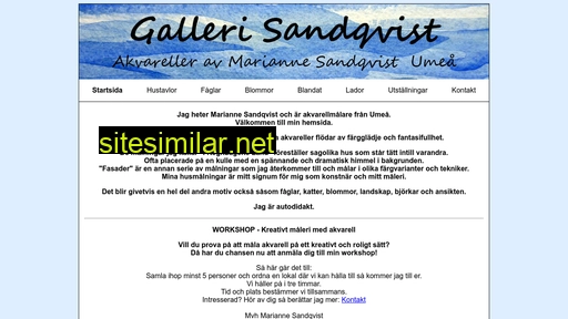 gallerisandqvist.se alternative sites