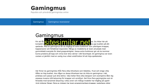gamingmus.se alternative sites