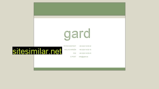 gard.se alternative sites