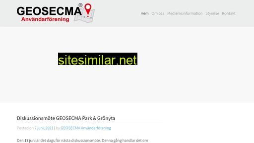 Geosecma-anvandarforening similar sites