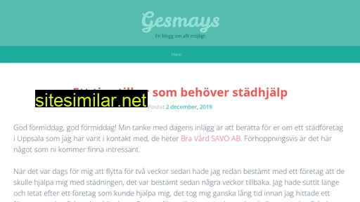 gesmays.se alternative sites