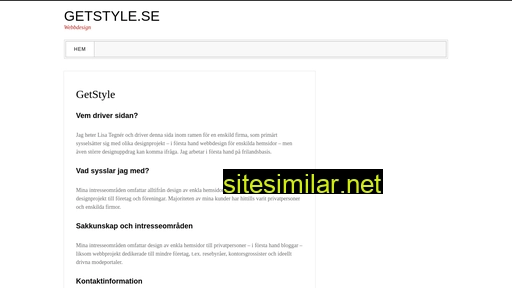 getstyle.se alternative sites