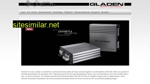 gladen-audio.se alternative sites