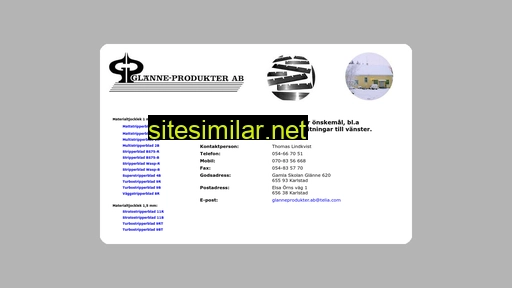 glanneprodukter.se alternative sites
