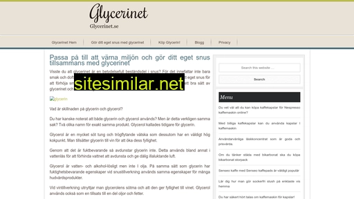 glycerinet.se alternative sites