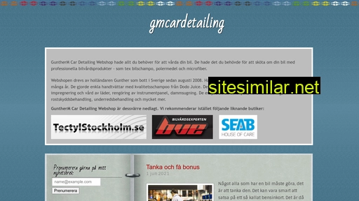 gmcardetailingwebshop.se alternative sites