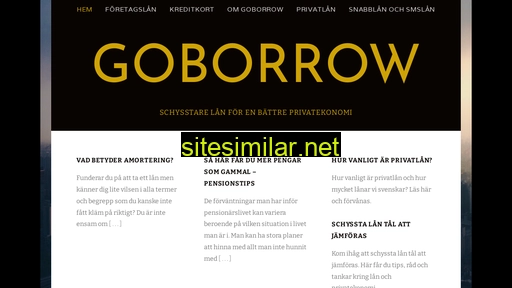 goborrow.se alternative sites
