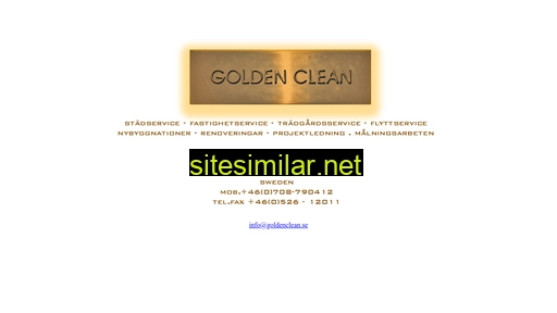 goldenclean.se alternative sites
