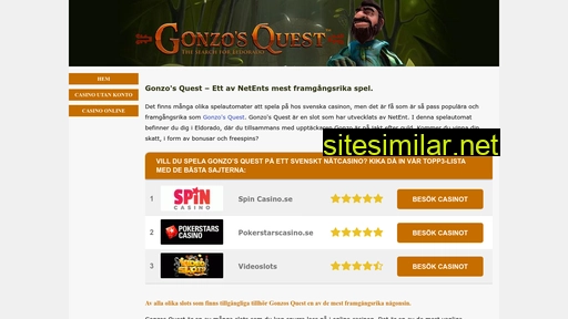 gonzo-s-quest.se alternative sites