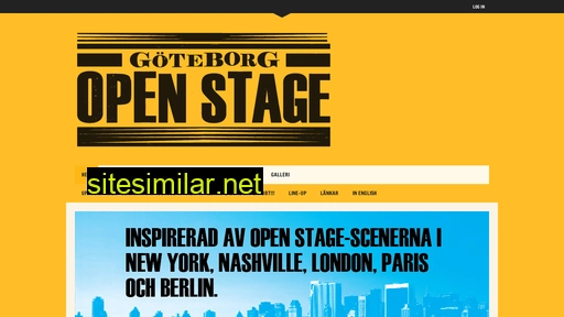 goteborgopenstage.se alternative sites