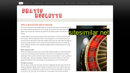 gratis-roulette.se alternative sites