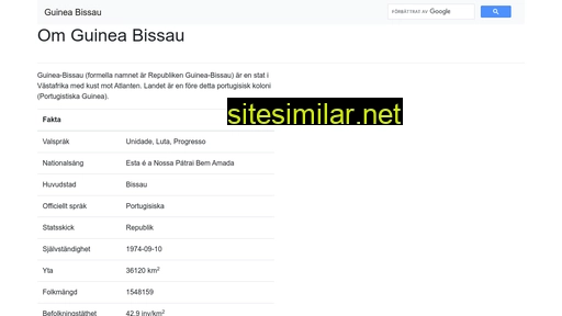 guinea-bissau.se alternative sites
